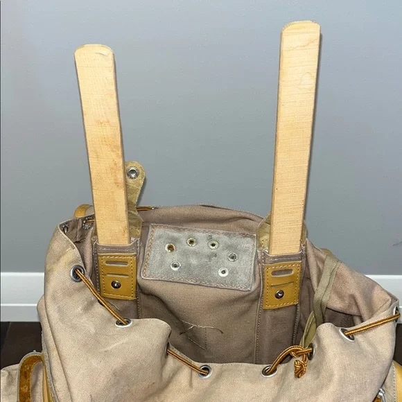 Lafuma Canvas and Leather Vintage Backpack - Picture 11 of 16